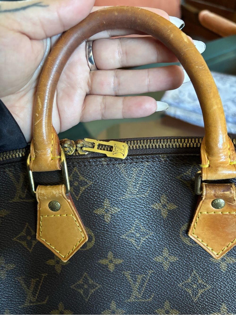 Louis Vuitton Monogram Dome Satchel in Brown and Tan - Picture 4 of 8